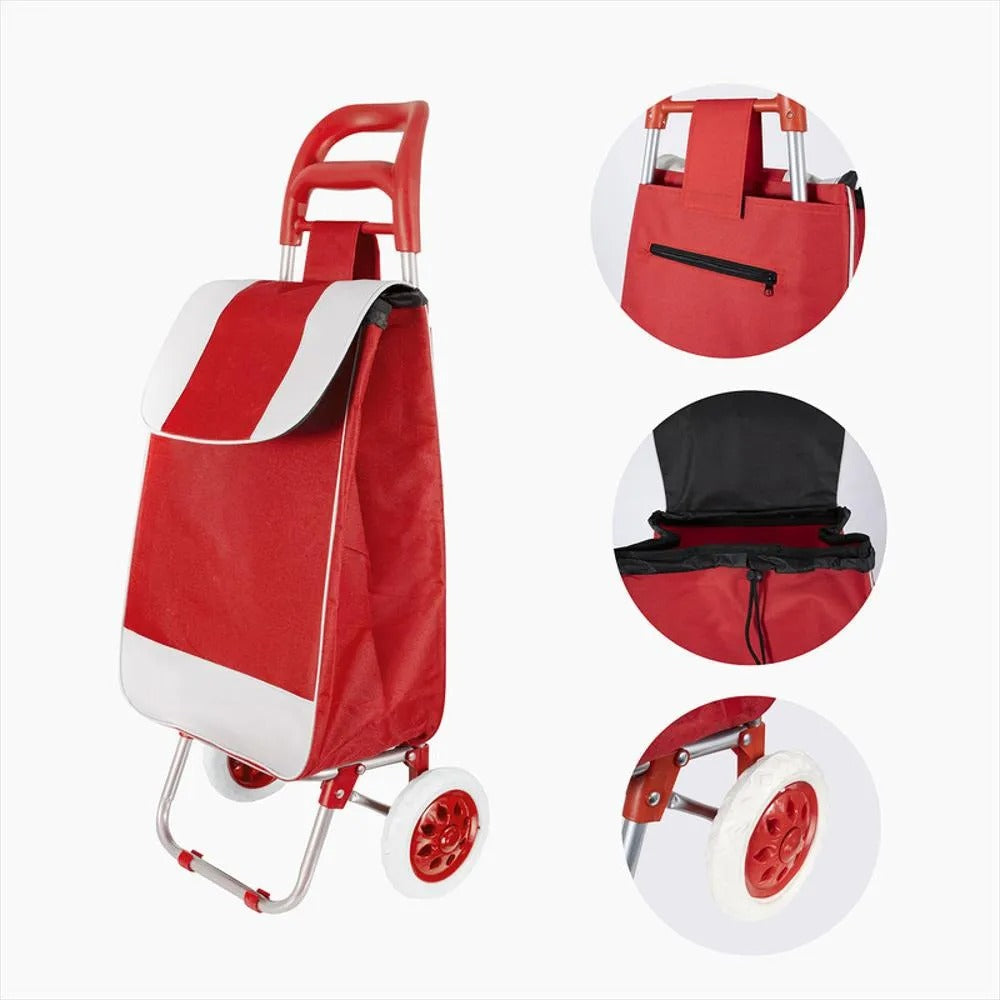 Carrito De Compra Plegable Con Ruedas