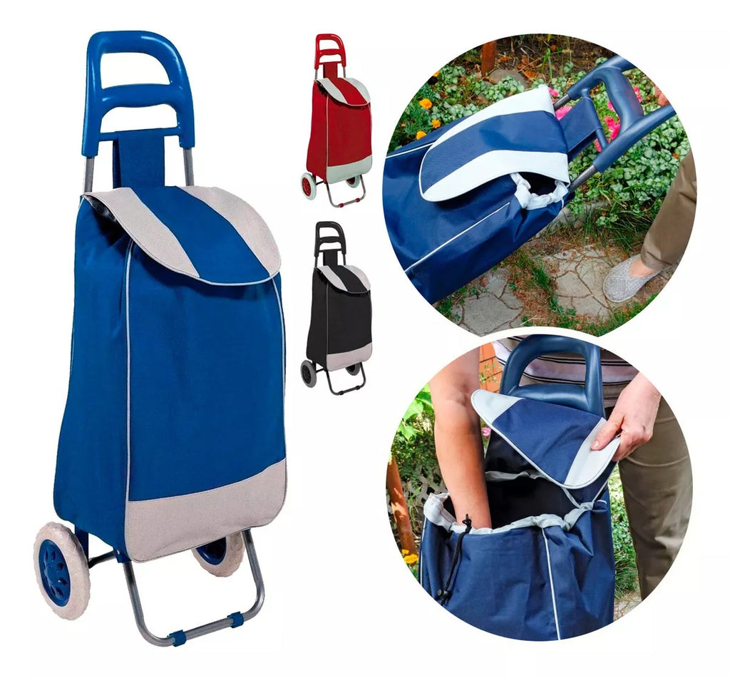 Carrito De Compra Plegable Con Ruedas