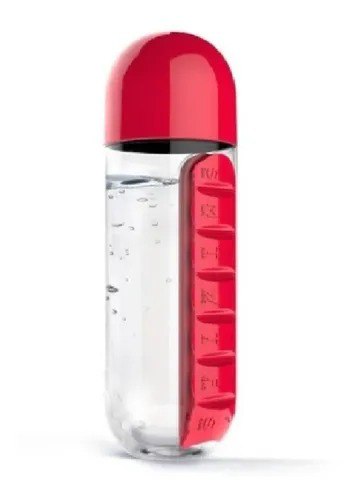 Botilito Termo Con Pastillero 7 Días