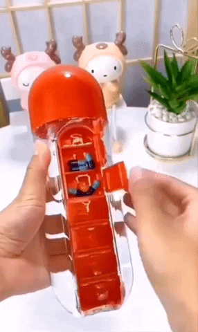 Botilito Termo Con Pastillero 7 Días
