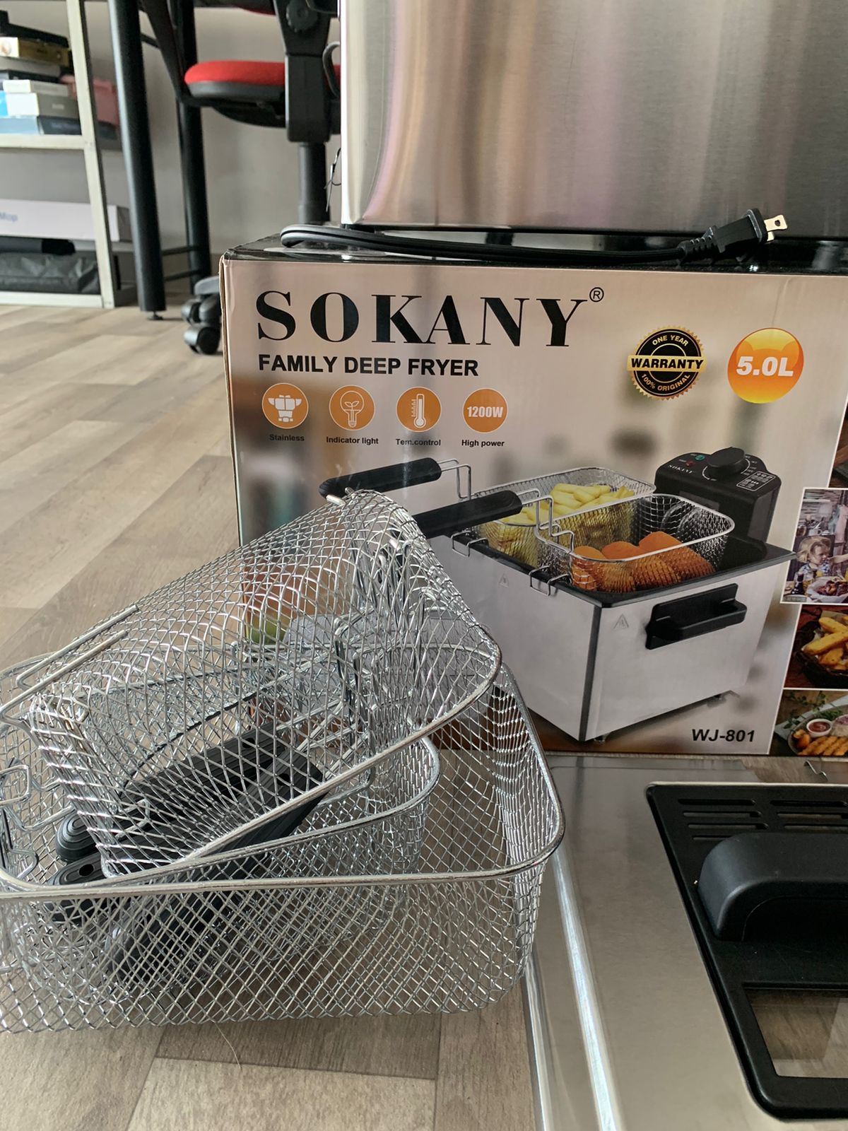 Freidora Eléctrica Sokany