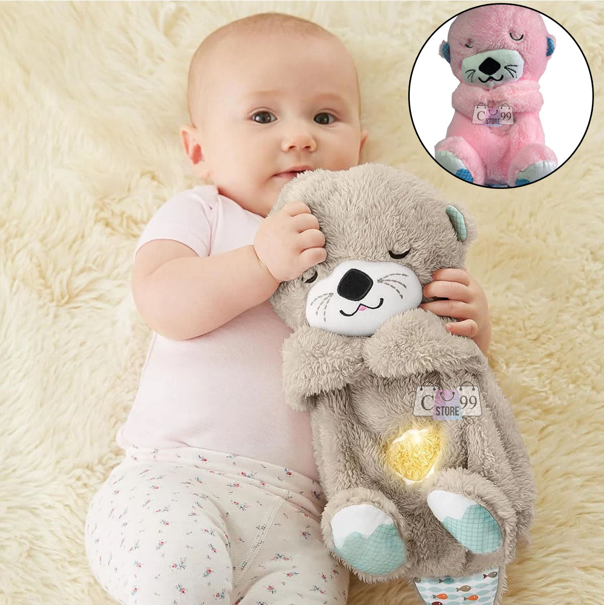 Nutria Peluche De Apego Con Sonido