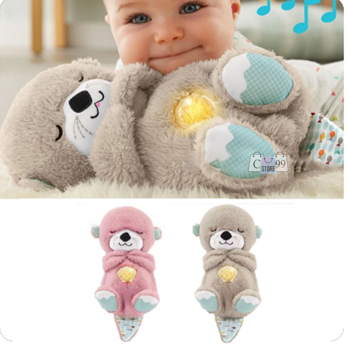 Nutria Peluche De Apego Con Sonido
