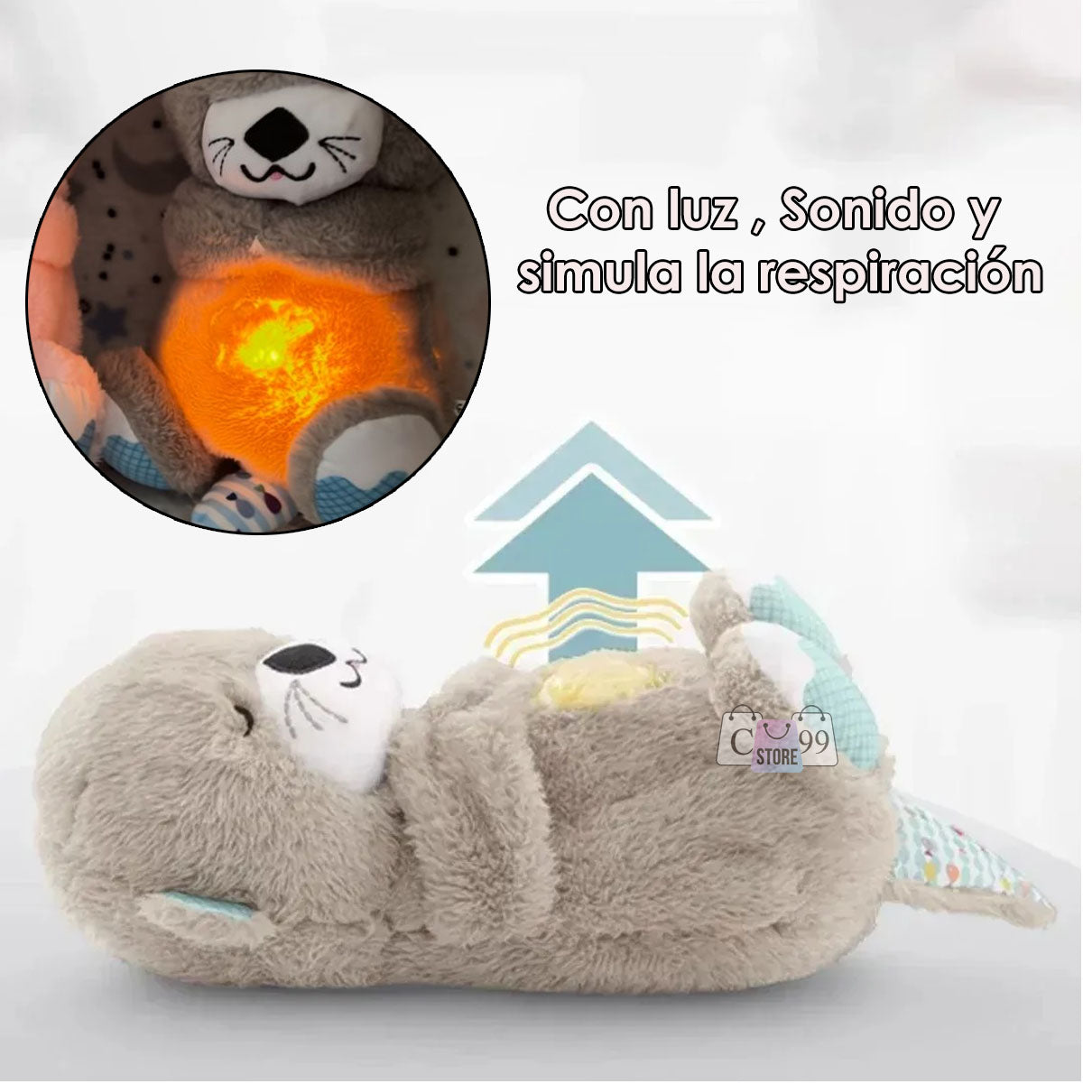 Nutria Peluche De Apego Con Sonido