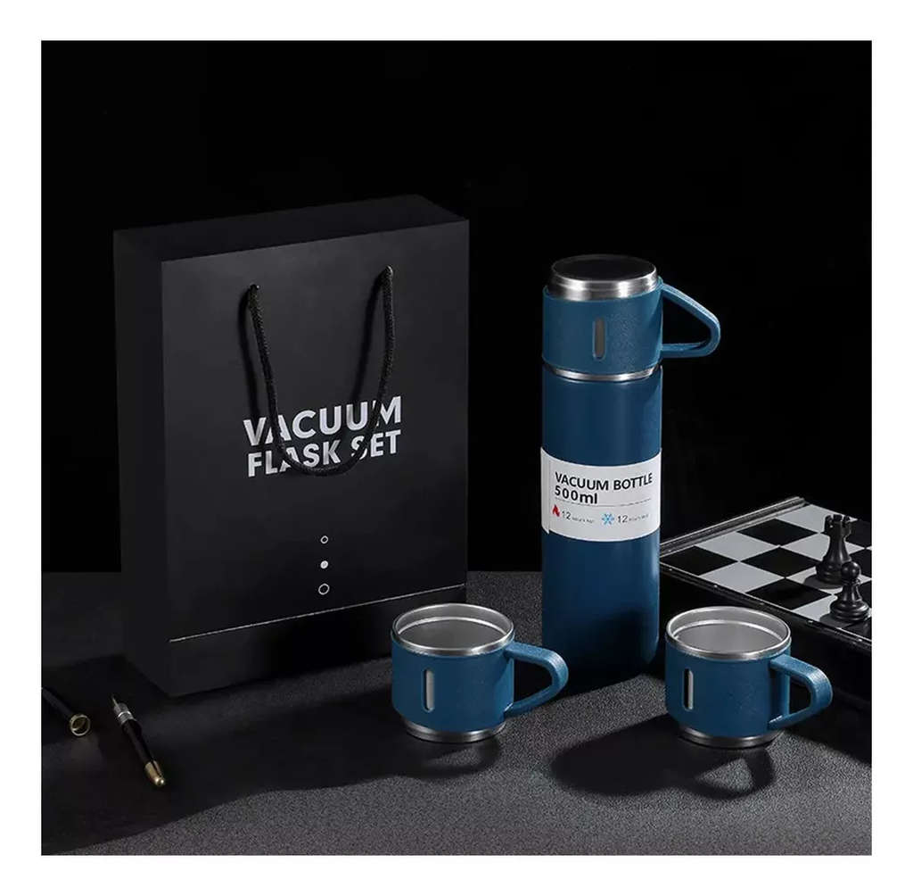 Termo Vacuun Con 3 Tazas