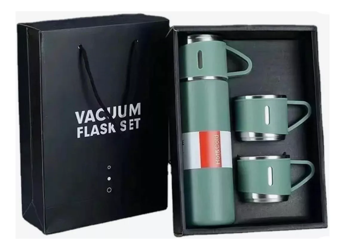 Termo Vacuun Con 3 Tazas