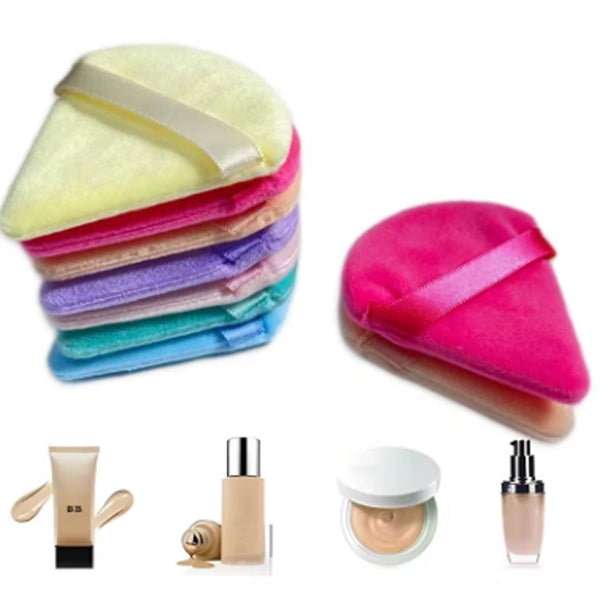 Set de 3 esponjas triangulares para maquillaje facial