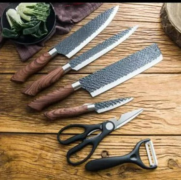 Juego de 6 cuchillos de chef profesional