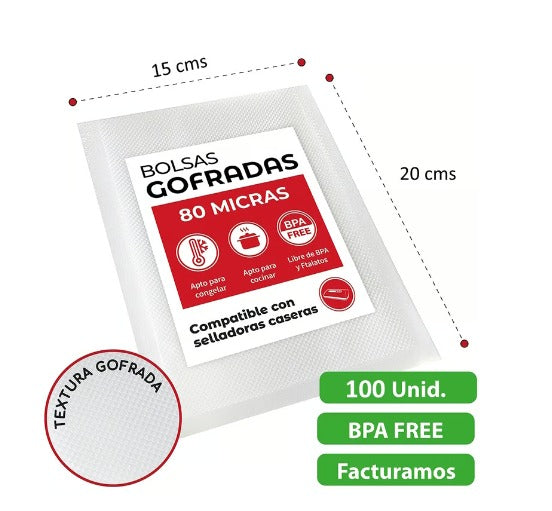 Bolsa Para Selladora Al Vacío X100