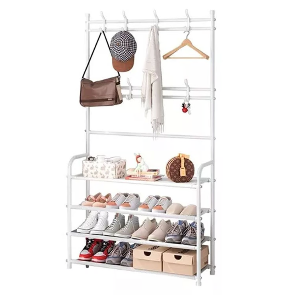 Perchero organizador zapatero estante
