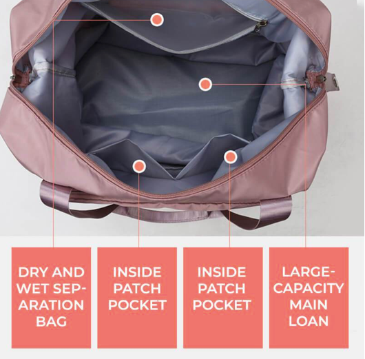 Bolso grande expandible deportivo viaje