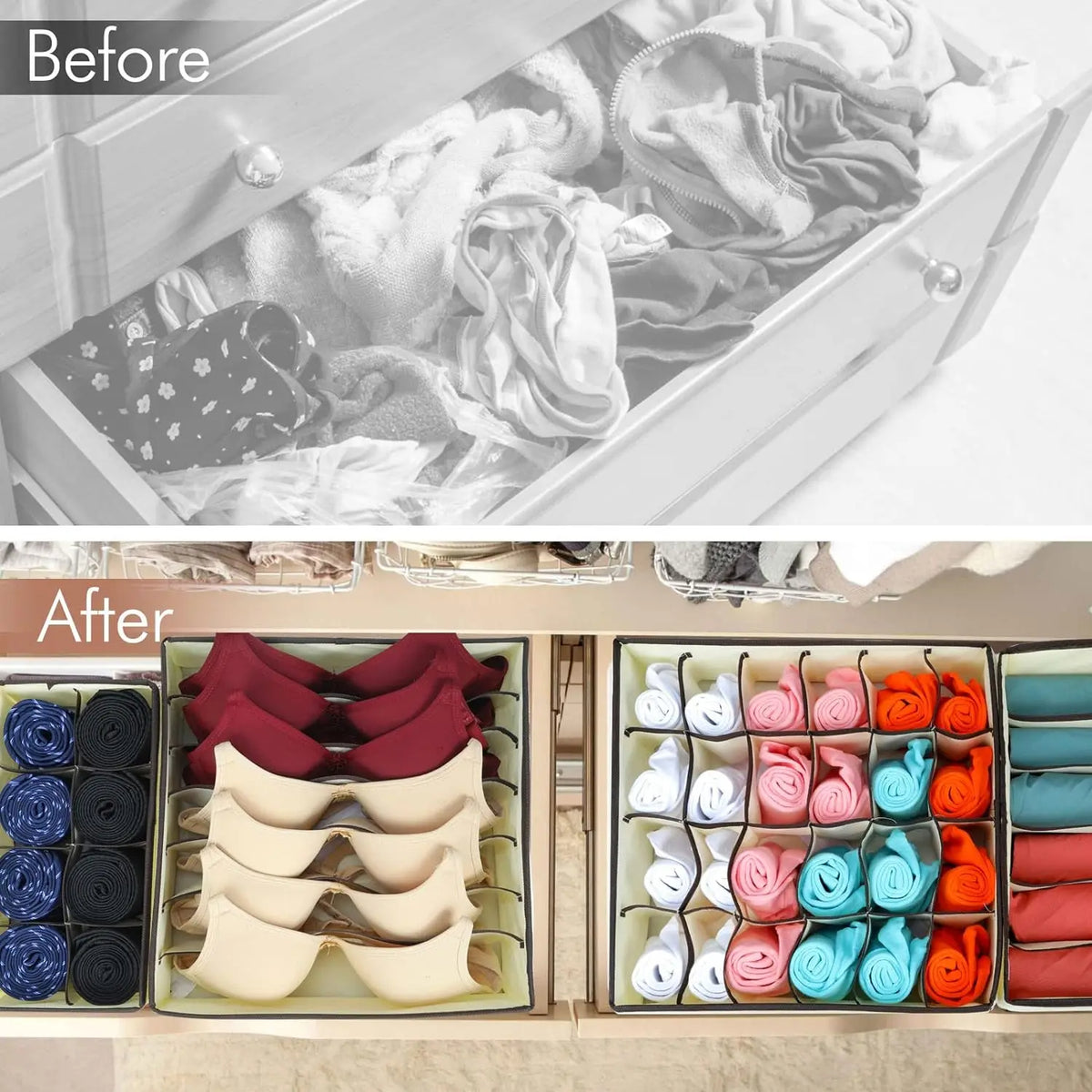 Caja de almacenamiento para ropa interio
