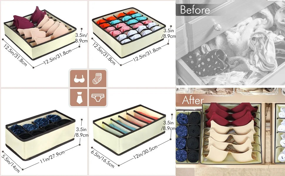 Caja de almacenamiento para ropa interio