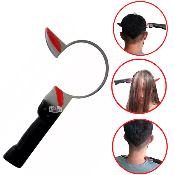 Diadema cuchillo con sangre artificial para Halloween