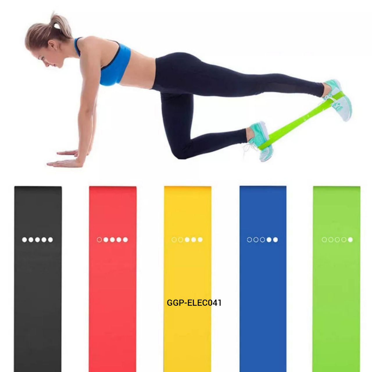 COMBO RUEDA ABDOMINAL + BANDAS X5