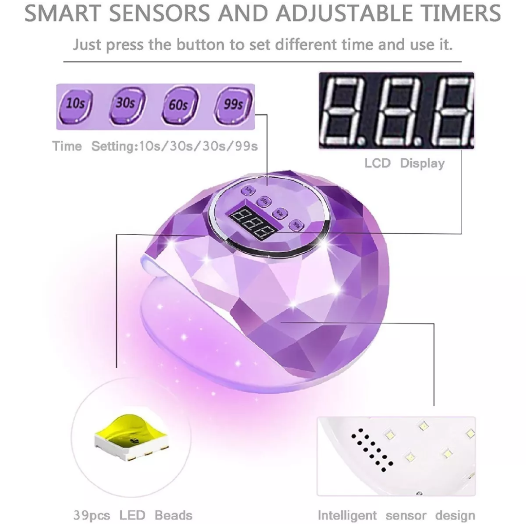 Lampara Led Espejo Diamante Para Secado