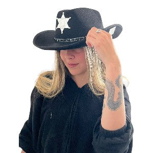 Sombrero de sheriff de vaquero