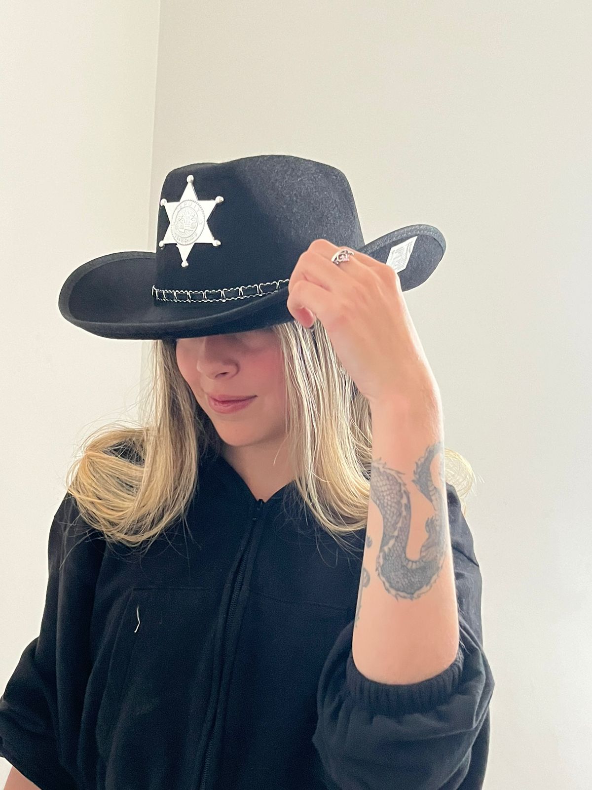 Sombrero de sheriff de vaquero