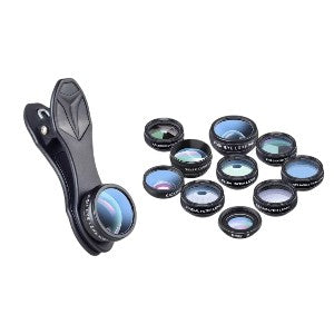 Kit Lentes 10en1 Celular-Tablet+Estuche