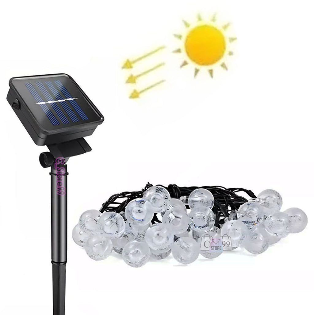 Instalación Solar Luces Hada Bola burbuj