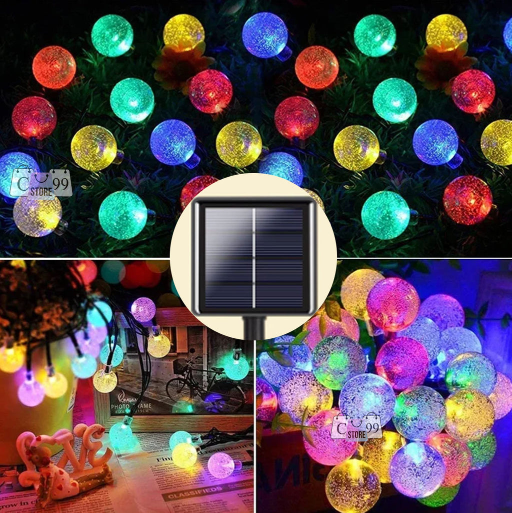 Instalación Solar Luces Hada Bola burbuj