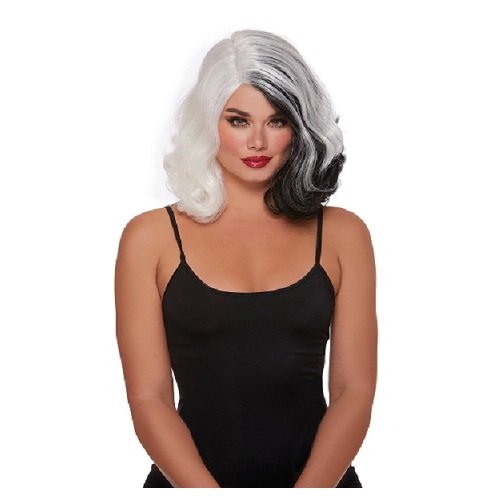 PELUCA CRUELLA HALLOWEEN