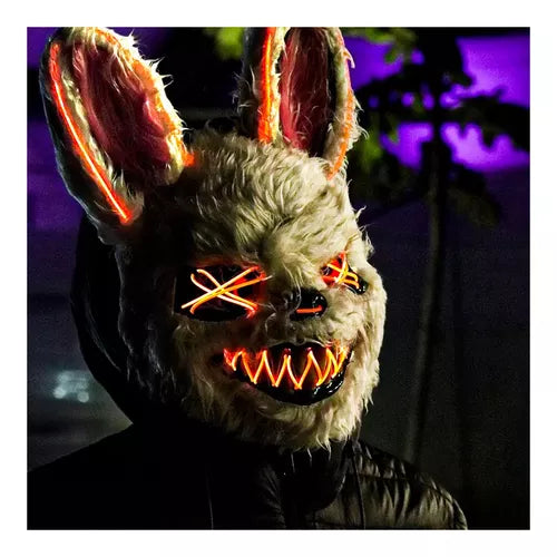MASCARA CONEJO LED HALLOWEEN