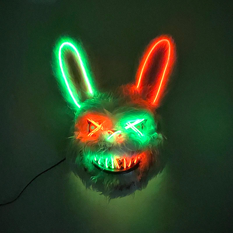 MASCARA CONEJO LED HALLOWEEN