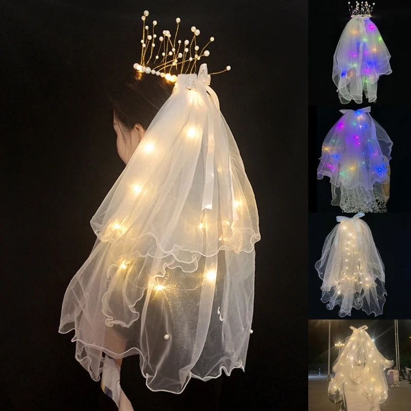 Velo de novia LED