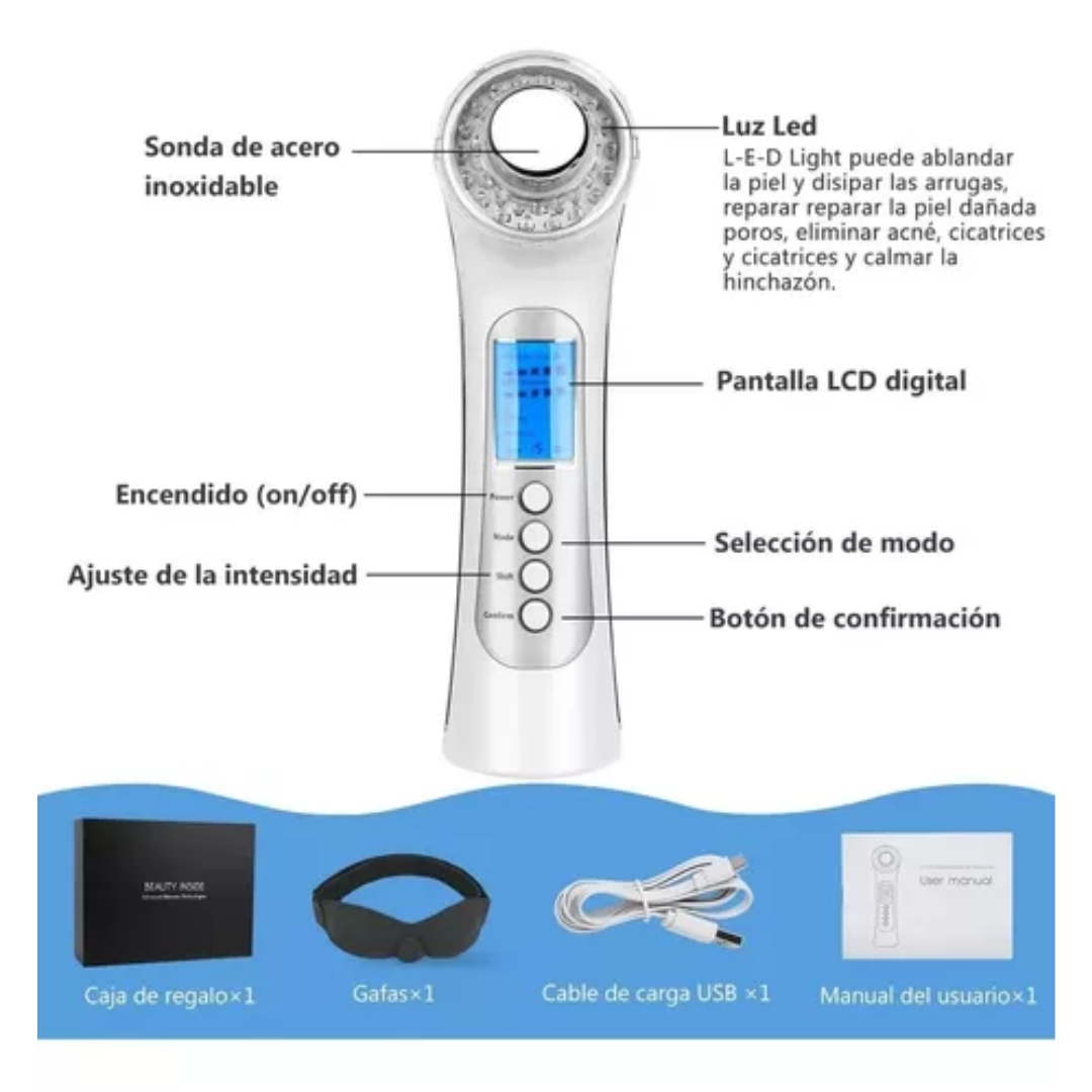 Masajeador Ultrasonido Facial