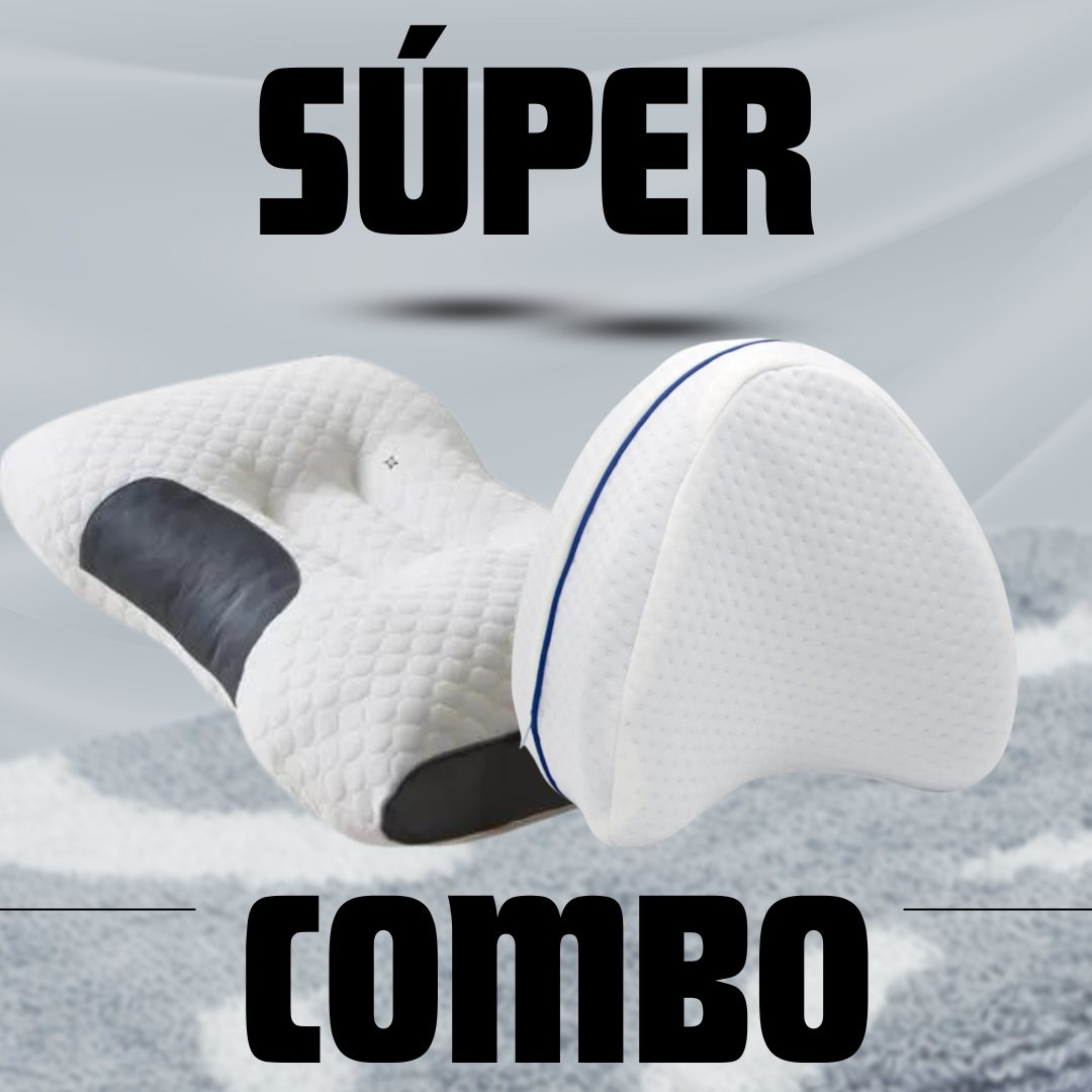 Combo Almohada Cuello + Almohada Piernas