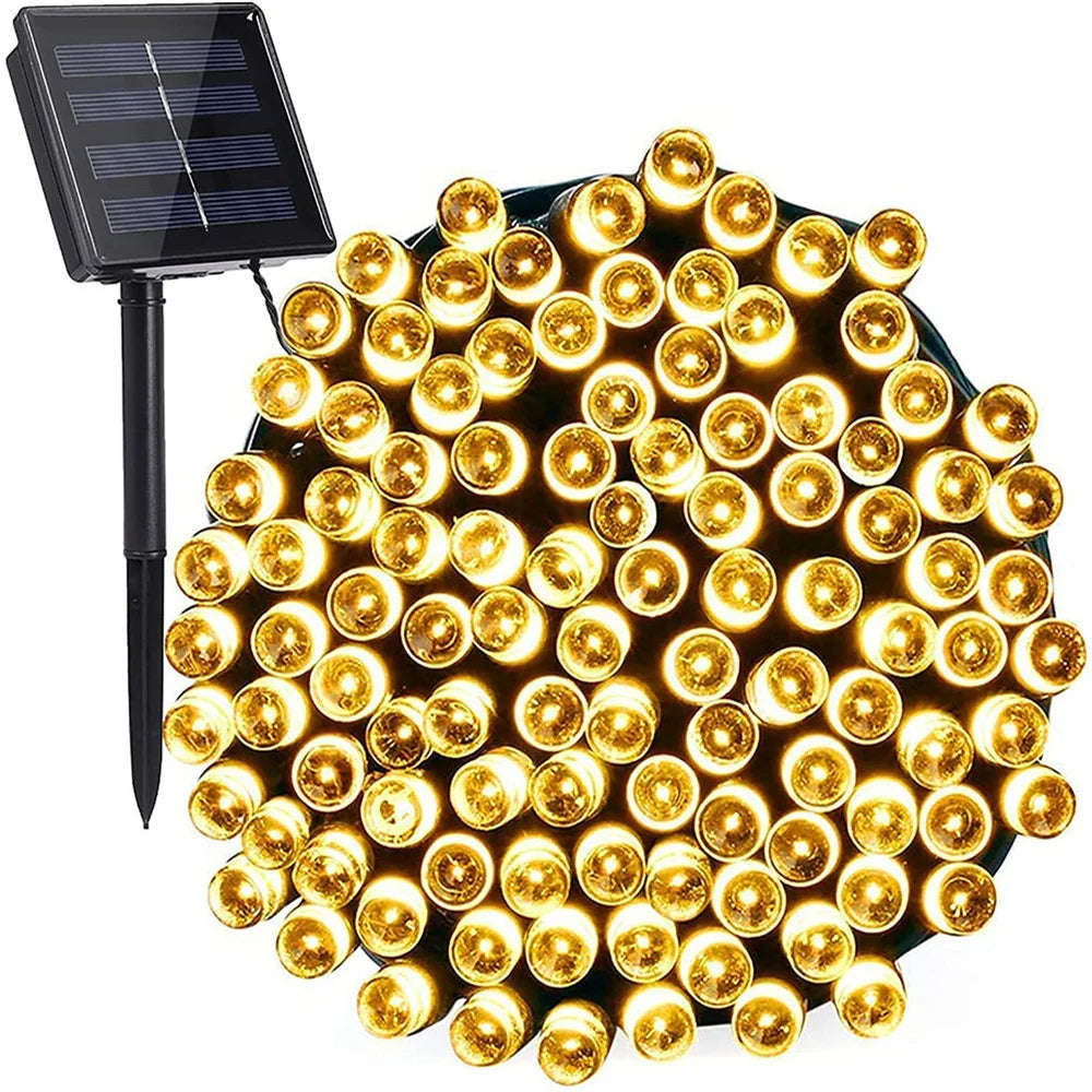 Luz led recargable solar navideña 100