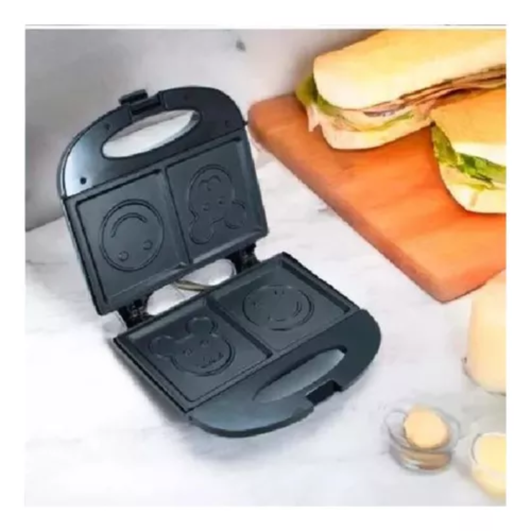 Tostadora Waflera Y Sandwichera Con Figu
