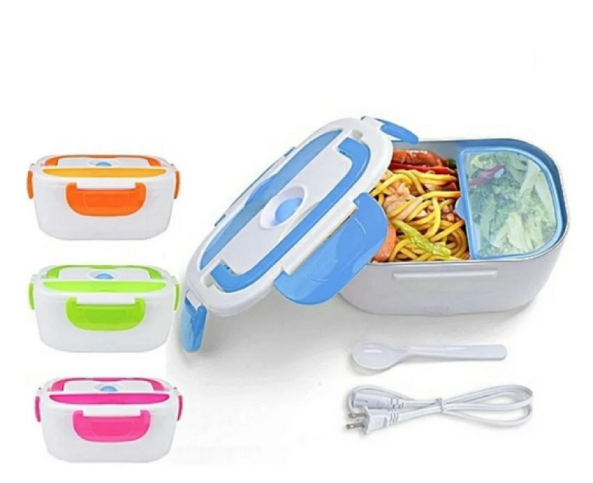 combo termo 3 tazas y lonchera blanca