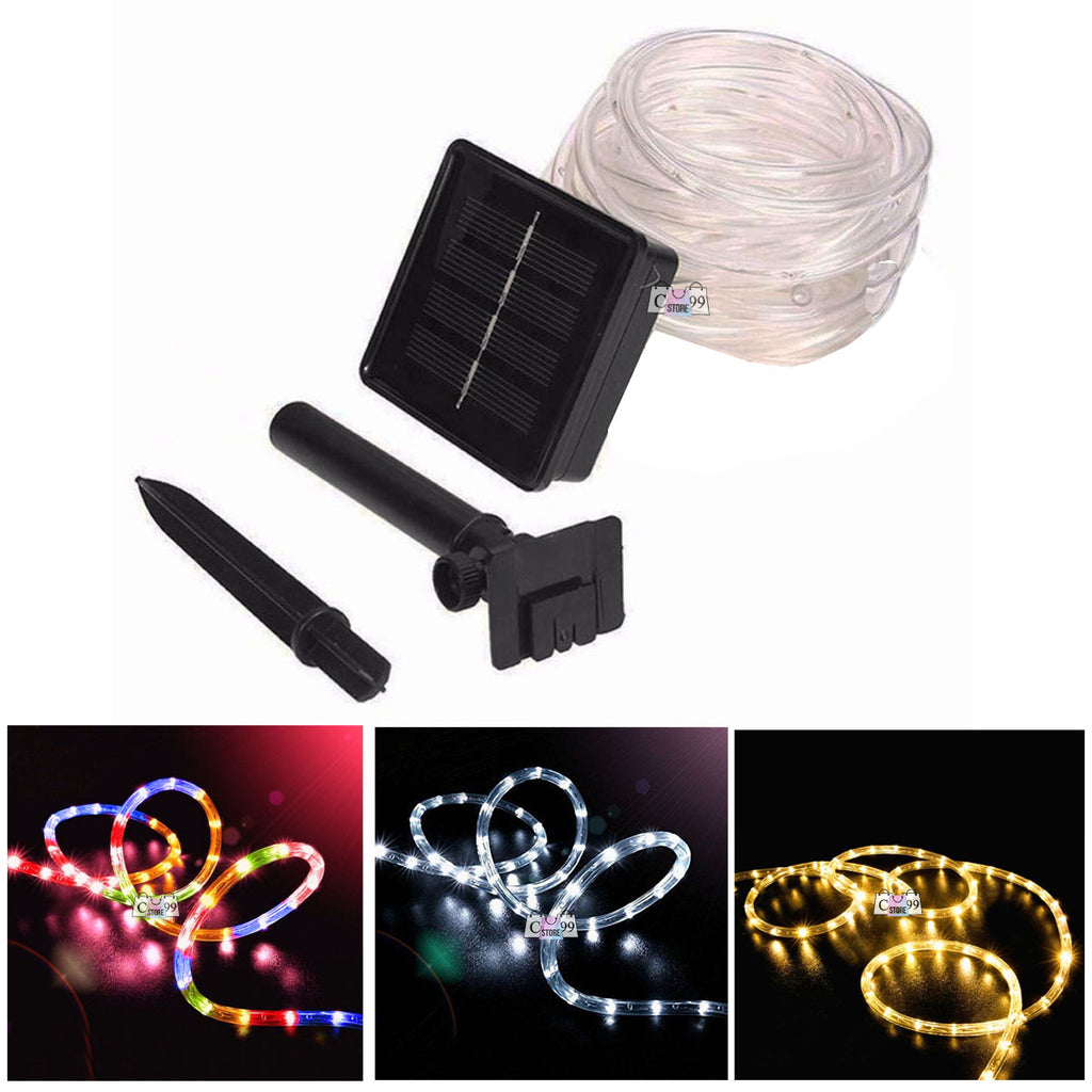 Manguera Solar Luces De Navidad 20m