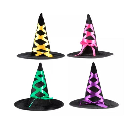 Sombrero de bruja con cintas