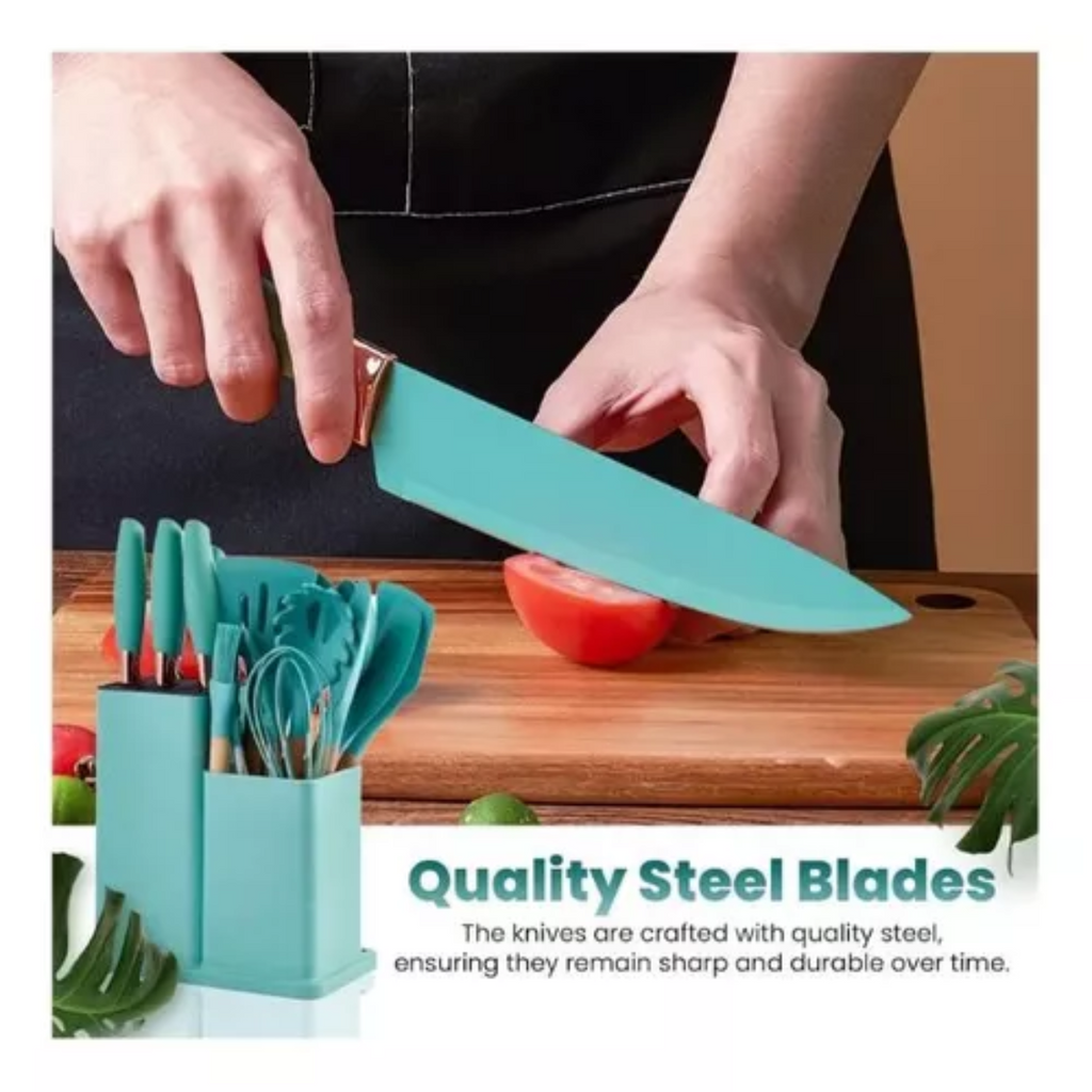 Set cucharones y accesorios cocina 19pz