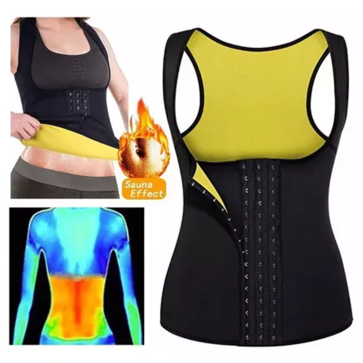 Chaleco neopreno mujer pro con broche