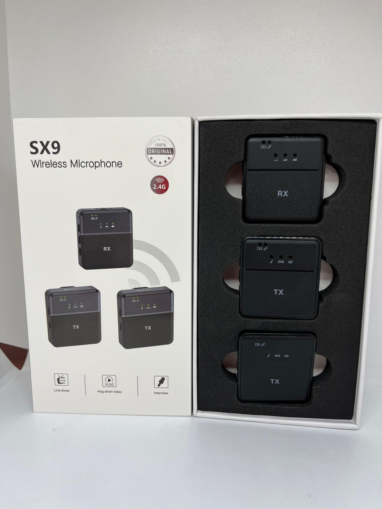 Microfono Inalambrico SX9 Doble Audio