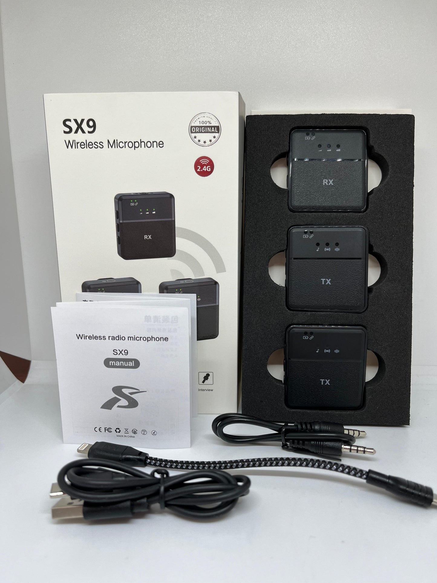 Microfono Inalambrico SX9 Doble Audio
