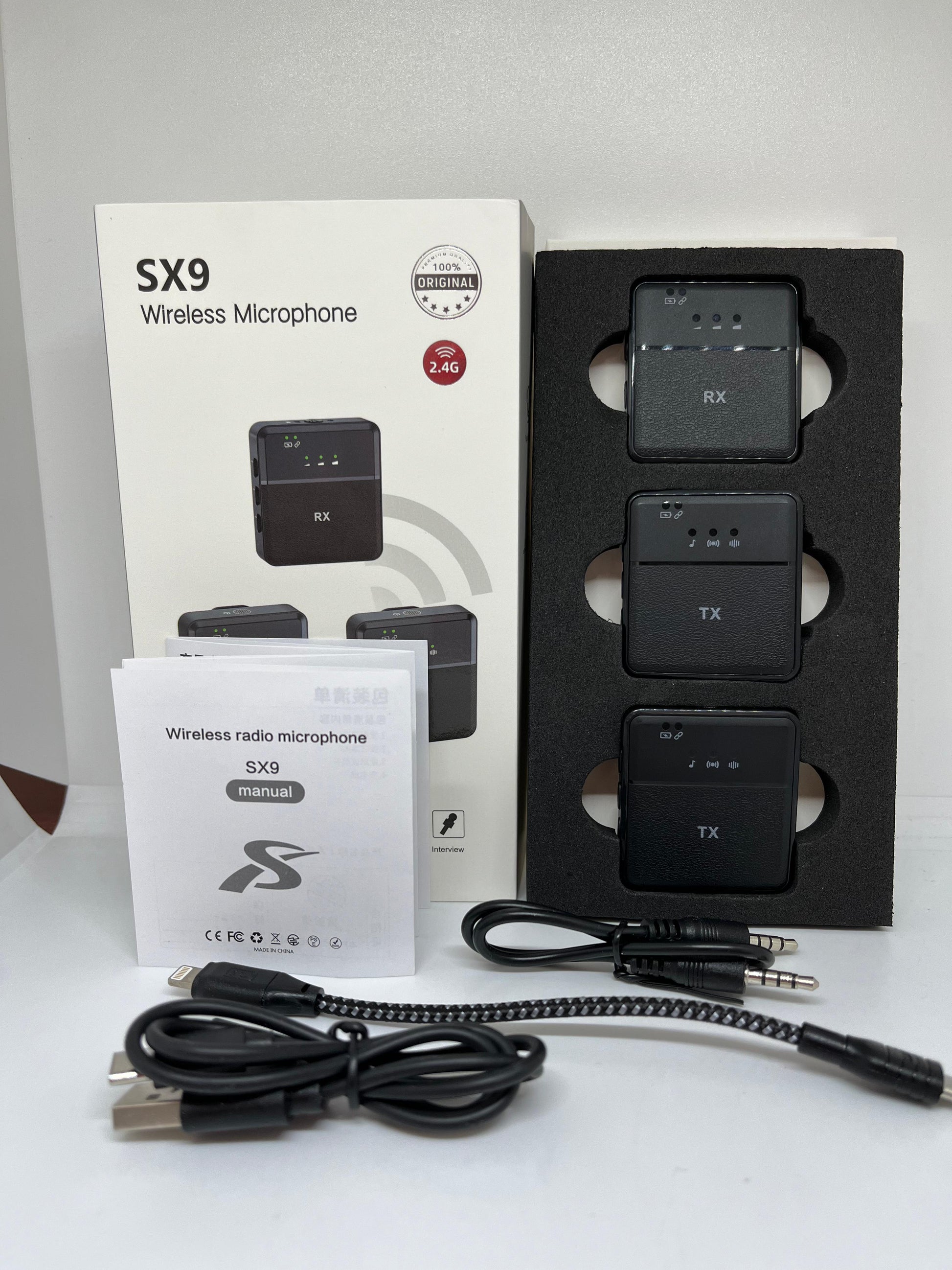 Microfono Inalambrico SX9 Doble Audio