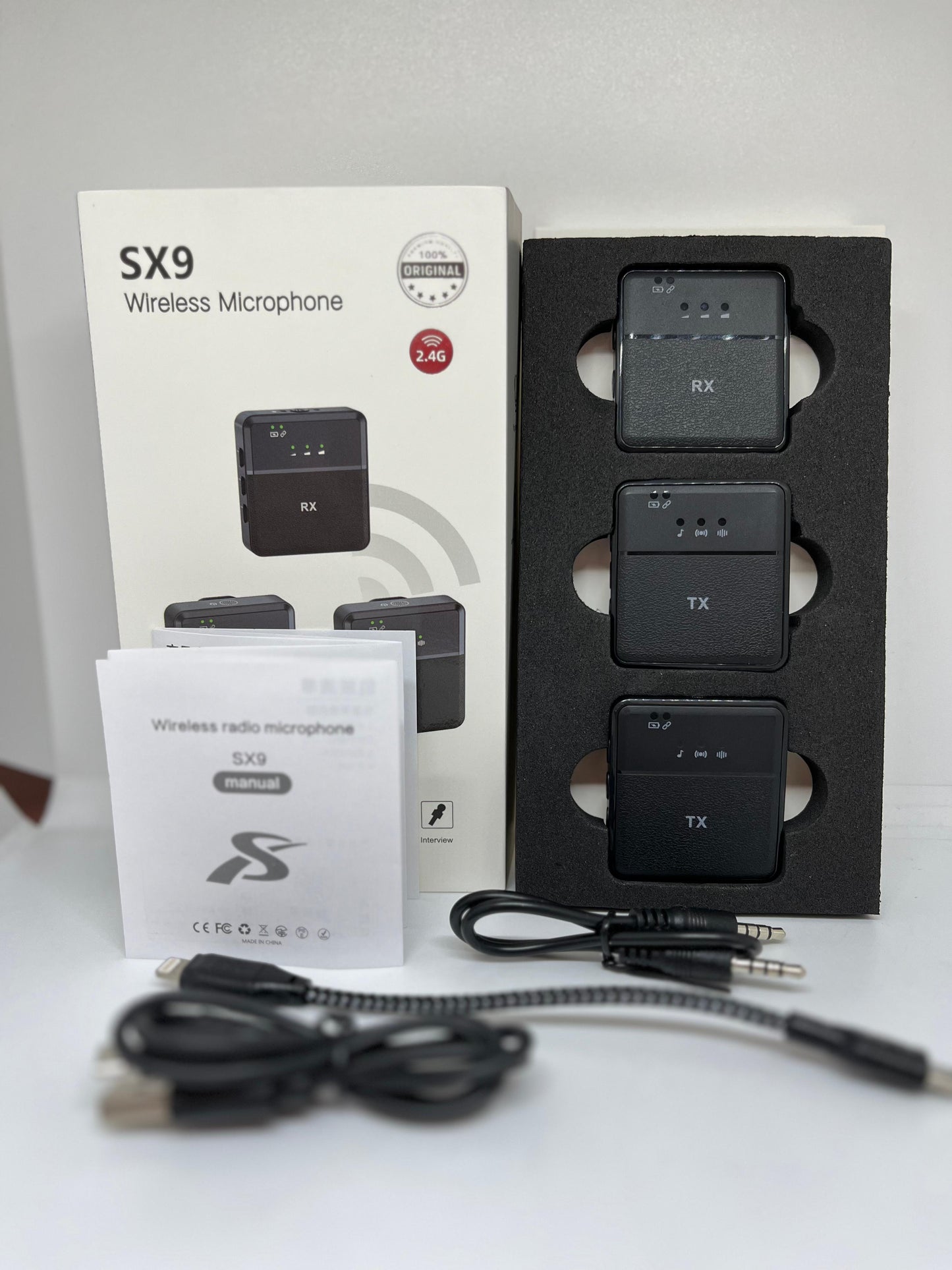 Microfono Inalambrico SX9 Doble Audio