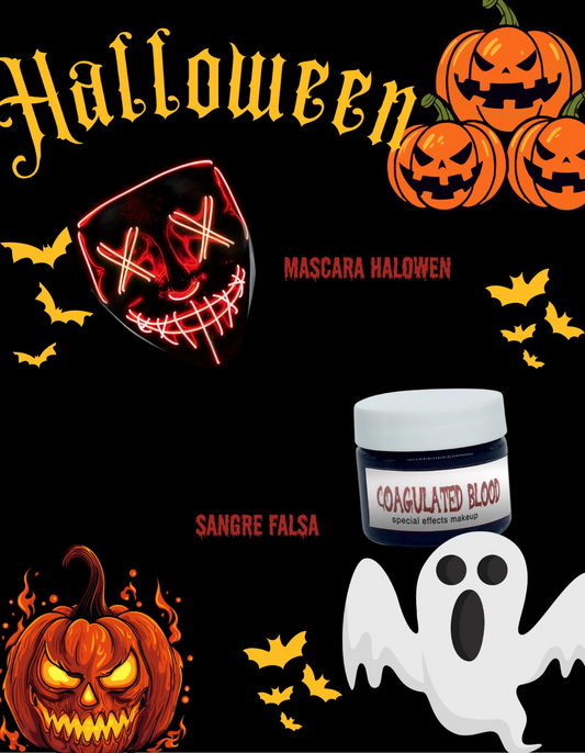 COMBO MASCARAS + SANGRE FALSA