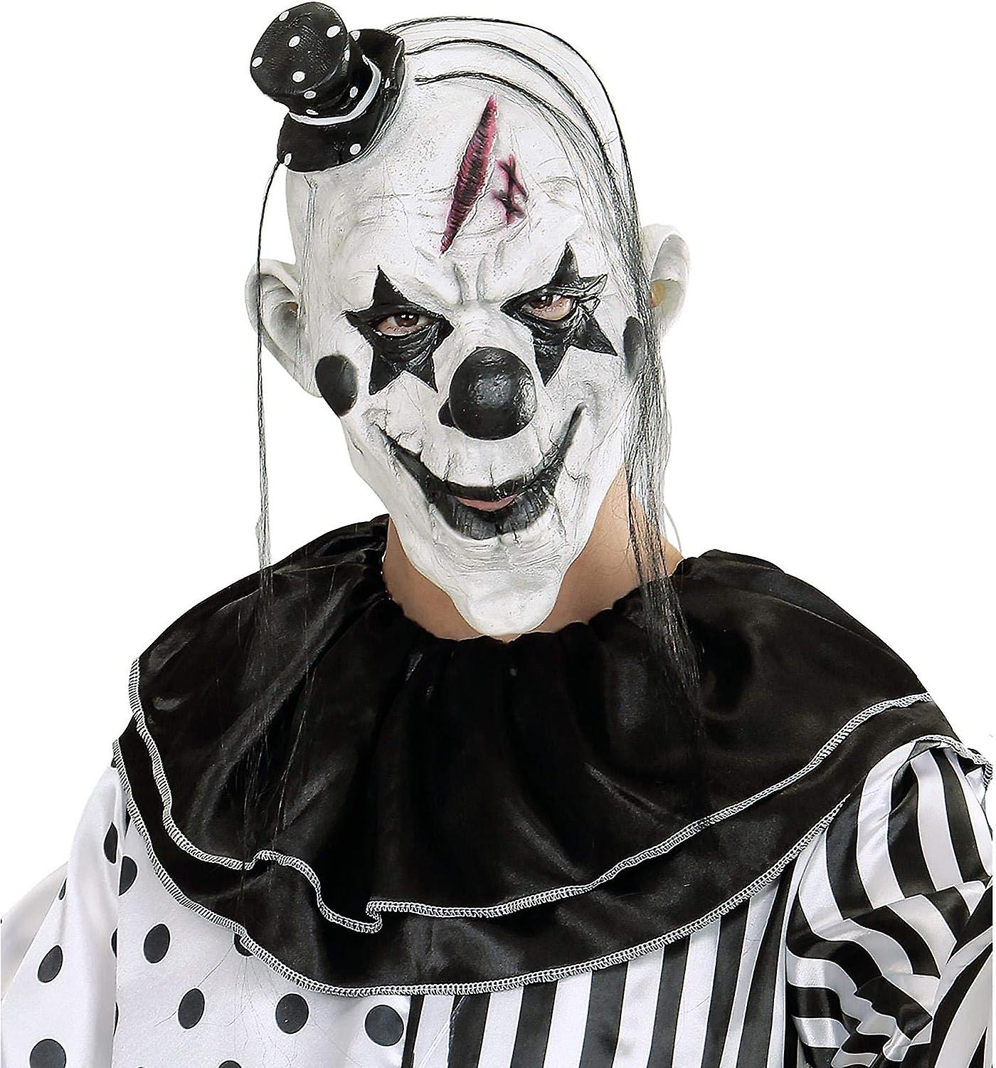 Mascara en latex payaso sombrero hallowe