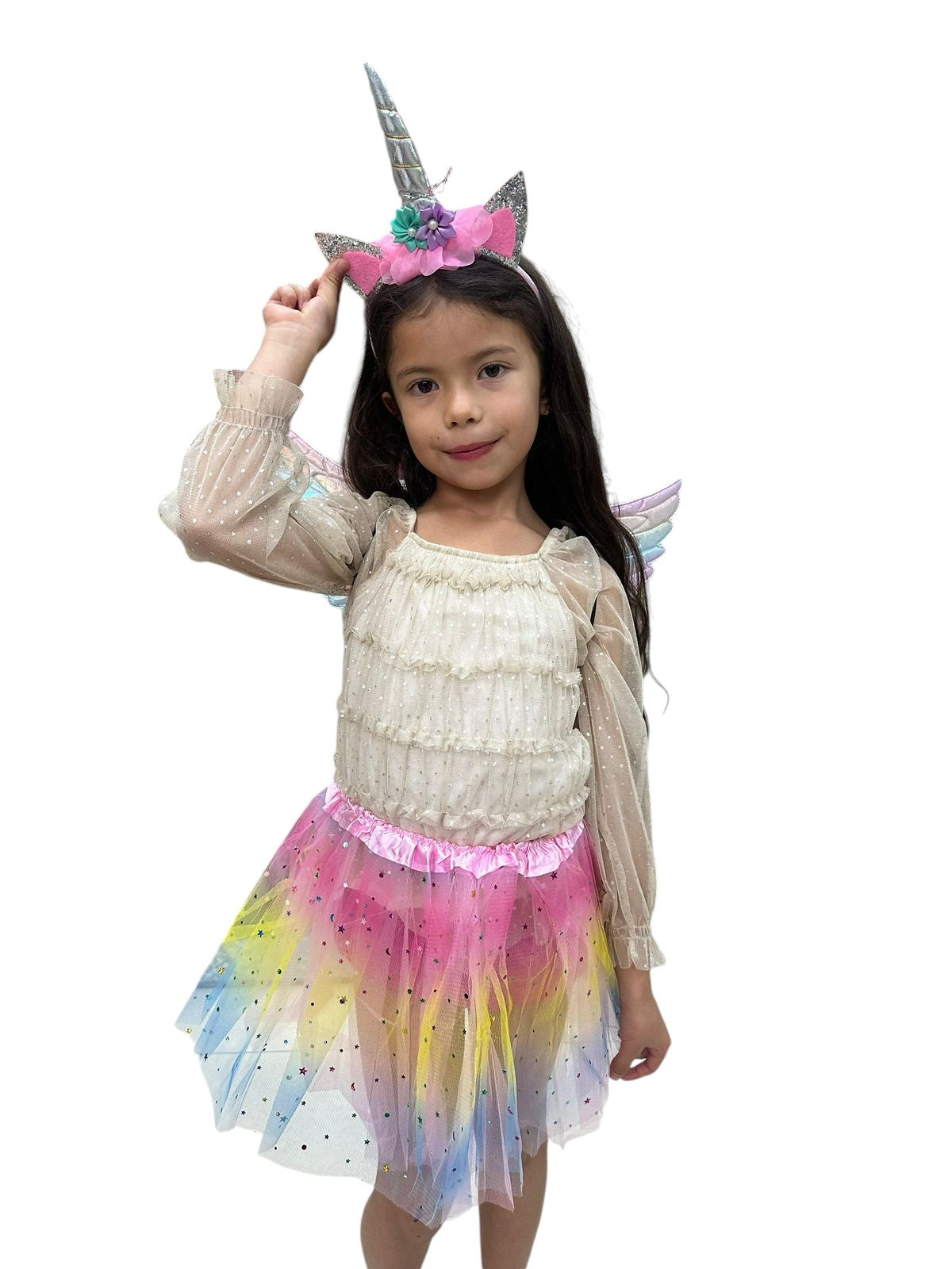 Kit Disfraz de Unicornio - Alas Infantil