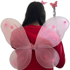 Alas Hada Mariposa + Vincha + Varita