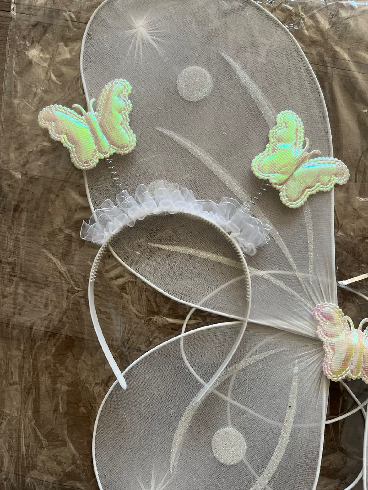 Alas Hada Mariposa + Vincha + Varita
