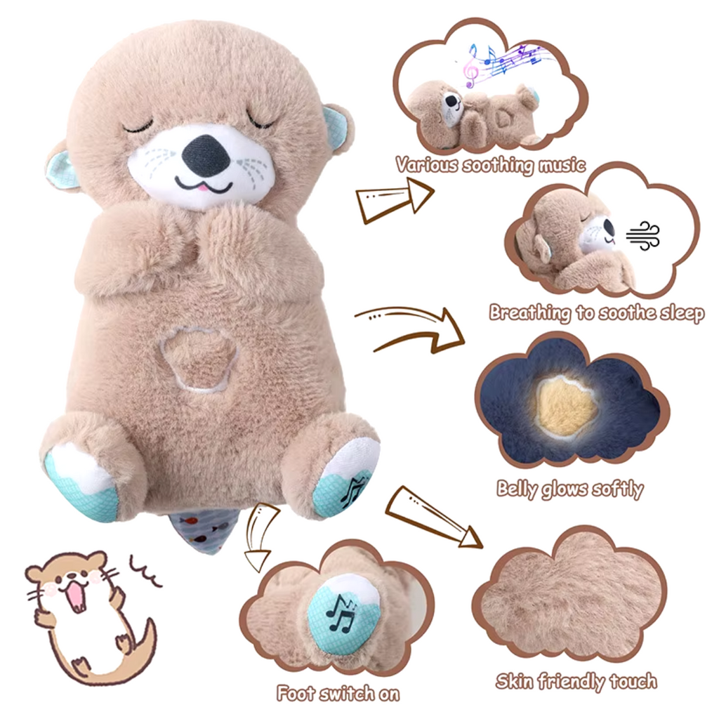 Peluche de nutria peluche que respira