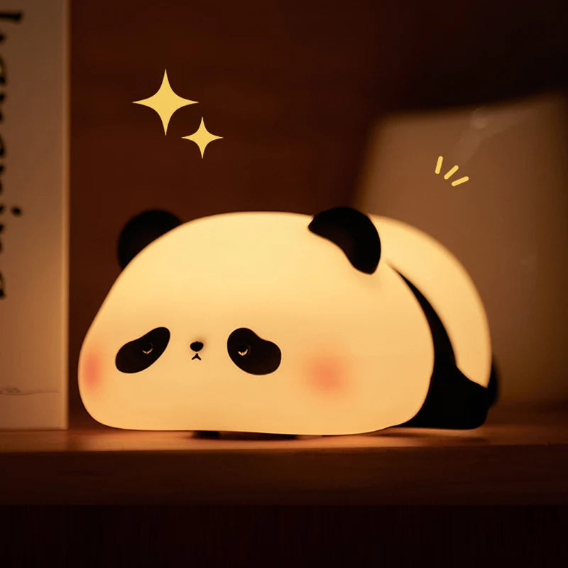 Peluche nutria + lampara oso panda