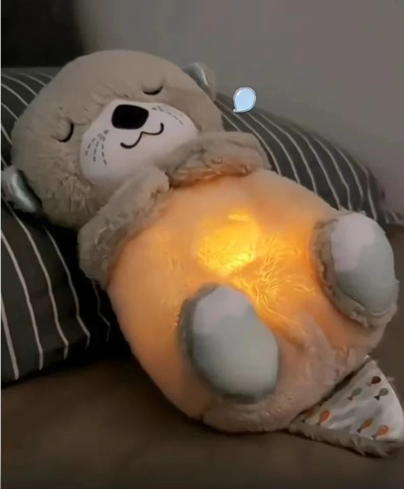 Peluche nutria + lampara oso panda